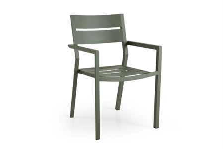 Delia alumīnija krēsls ar roku balstiem