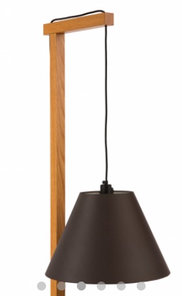 Floor Lamp Table with dark shade