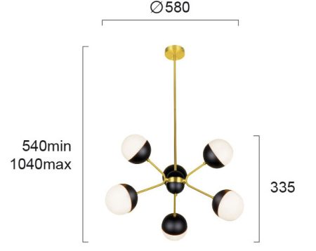 ORBIT iekarināma lampa