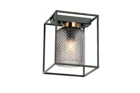 Zac griestu lampa melna E27, MAX 40W