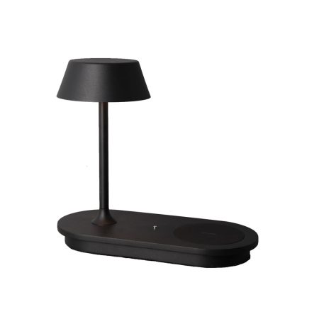 King LED galda lampa ar viedtālruņa lādētāju melna 8W