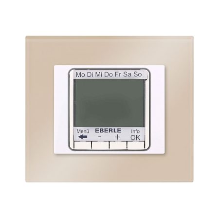 Decente EBERLE DSD 4T digitālais termostats ar stikla rāmi