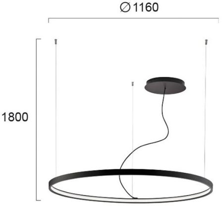 VERDI D116 iekarināma lampa