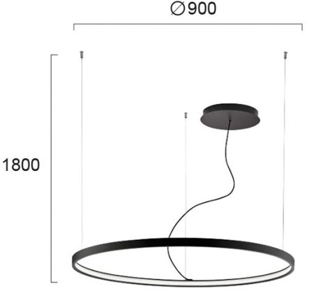 VERDI D90 iekarināma lampa