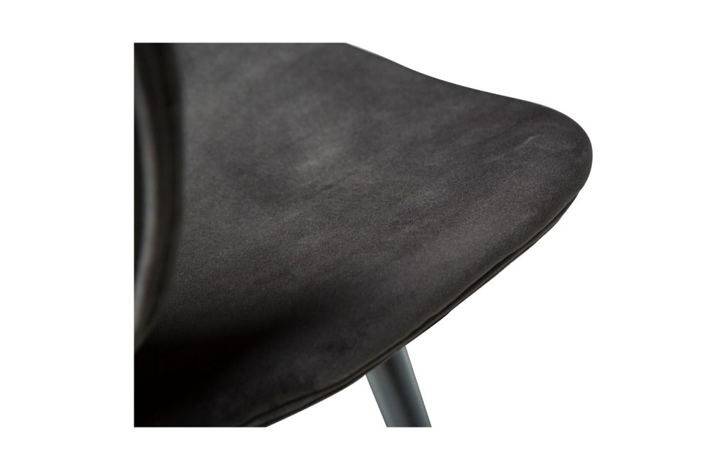 Cloud chair - meteorite black velvet