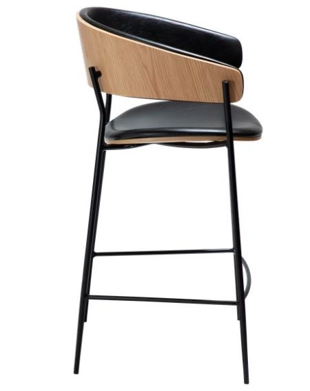 Pusbāra krēsls CRIB, melns