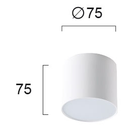 Jaxon griestu lampa D:75 balta