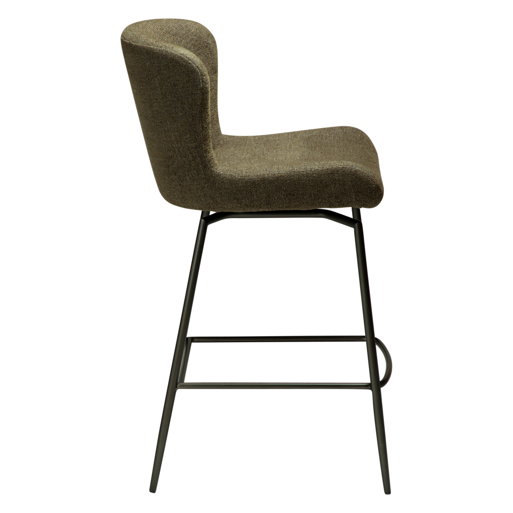 Pusbāra krēsls GLAM olīvzaļš, rotējošs - Image 3