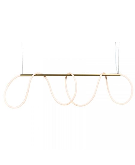 Iekarināma lampa LED, zelta