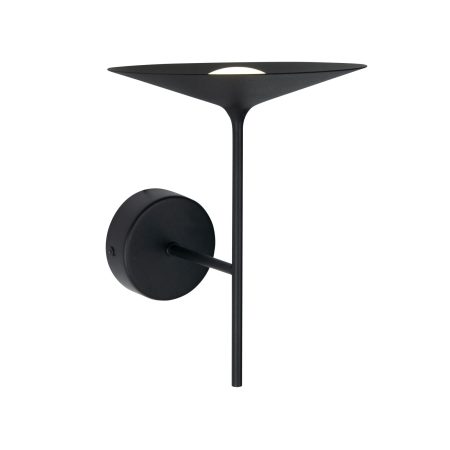 Sienas lampa Hana, melna