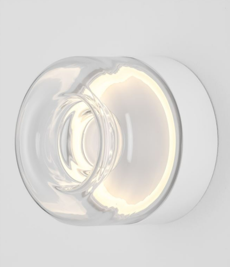 Sienas lampa Doris, balta