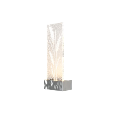 Sienas lampa Ornate, sudraba