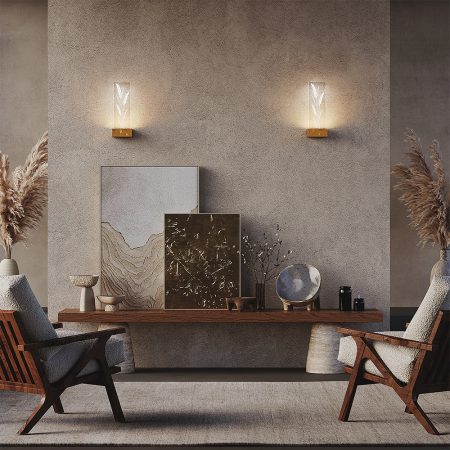 Sienas lampa Ornate, zelta
