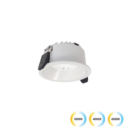 Iebūvējama lampa Luigi D:84, balta