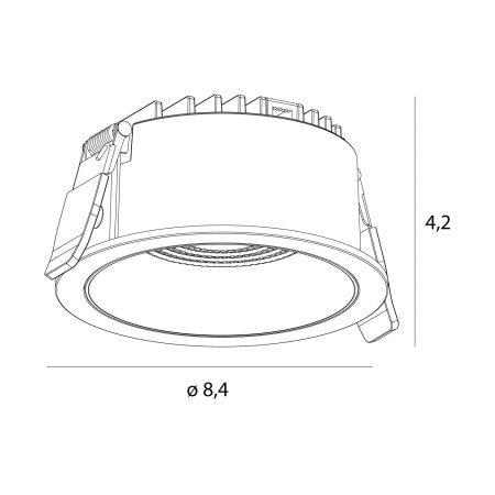 Iebūvējama lampa Nebris 10W