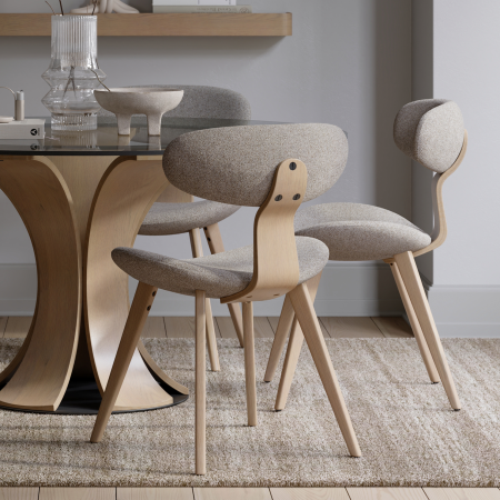 Krēsls BUCKLE, gaiši pelēks