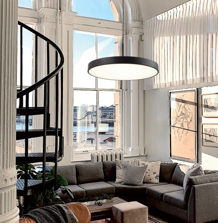 Iekarināma lampa MADISON, melna