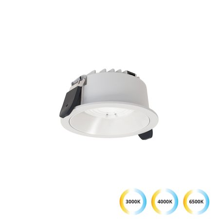 Iebūvējama lampa Luigi D:105, balta