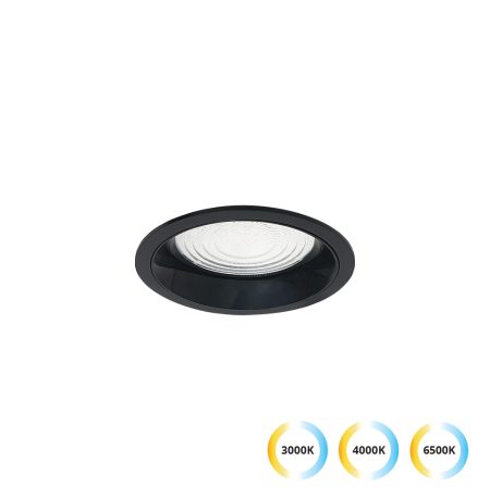 Iebūvējama lampa Luigi D:105, melna